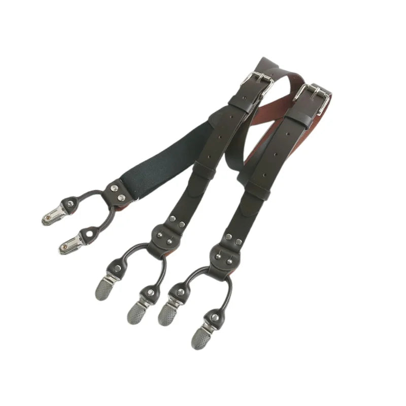 Suspensório, suspensório masculino, suspensório de couro, suspensório masculino de couro, suspensório vintage