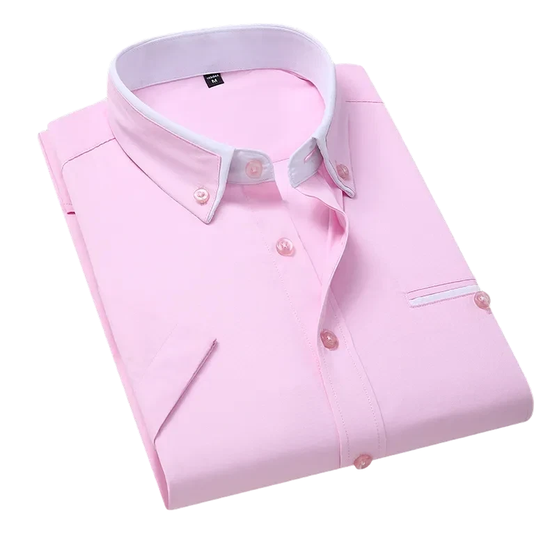 Camisa Social Masculina Manga Curta Maximus