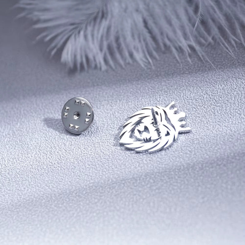 Broche, broche para terno, broche masculino, broche para terno masculino, broche de leão, broche de leão com coroa