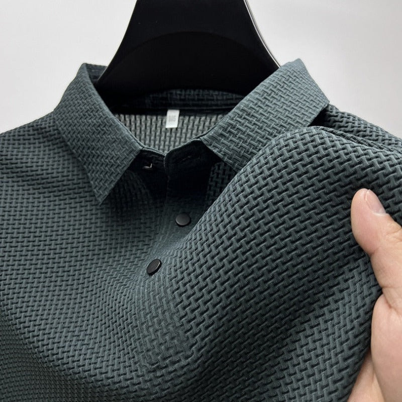 Camisa Polo Masculina Respirável Anti Suor