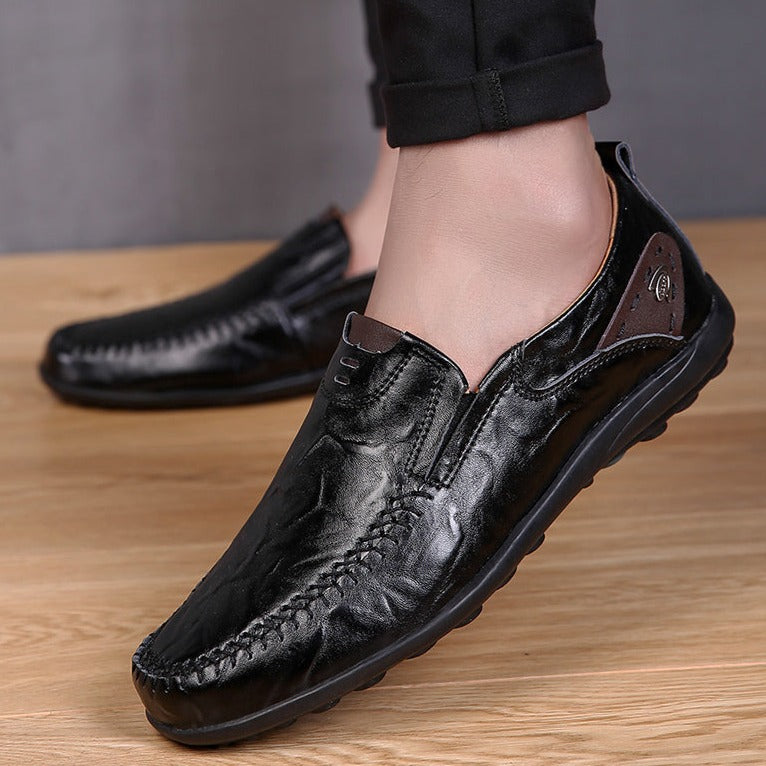Mocassim Masculino de Couro Genuíno