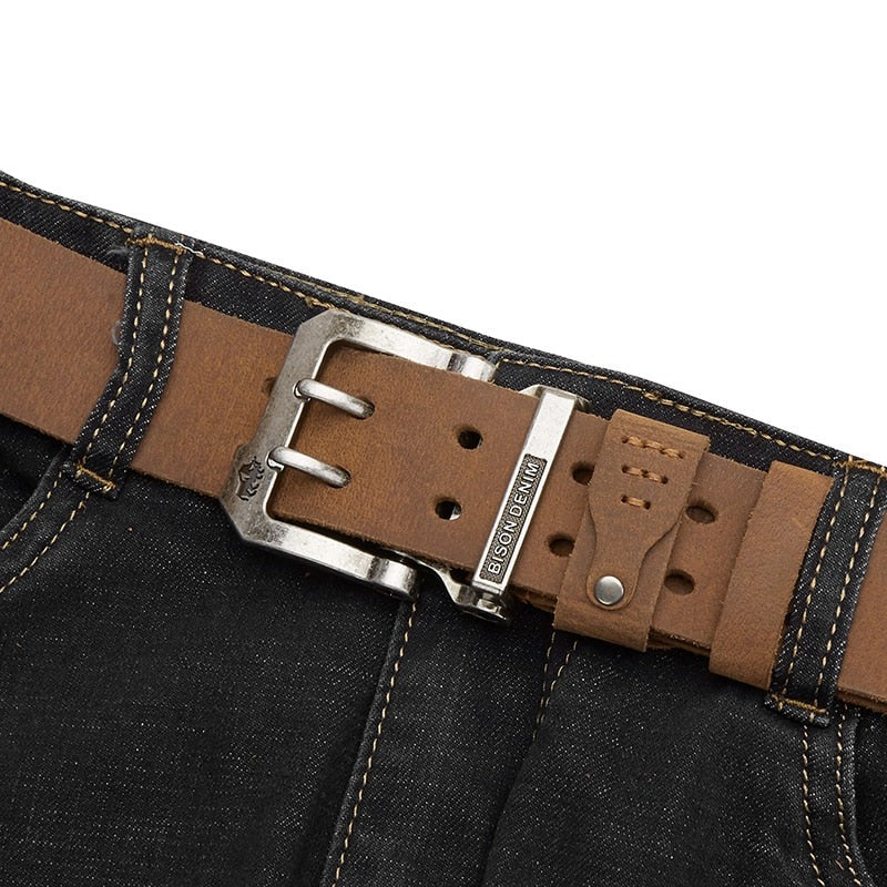 Cinto Masculino de Couro Bison Valentus