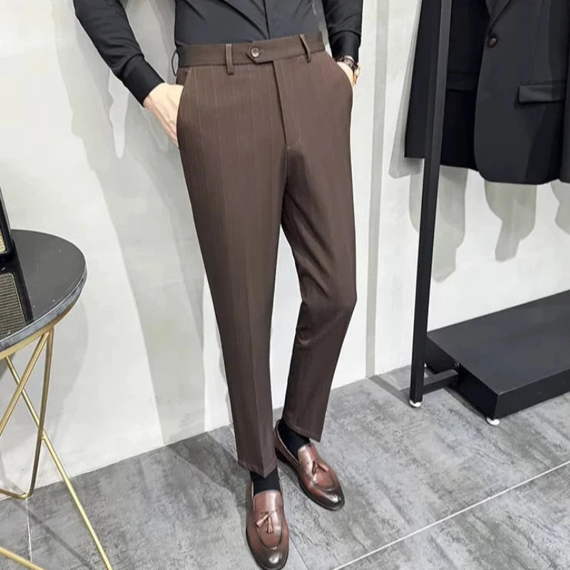 Terno masculino, terno transpassado, Terno Transpassado Listrado, terno listrado transpassado, terno listrado elegante