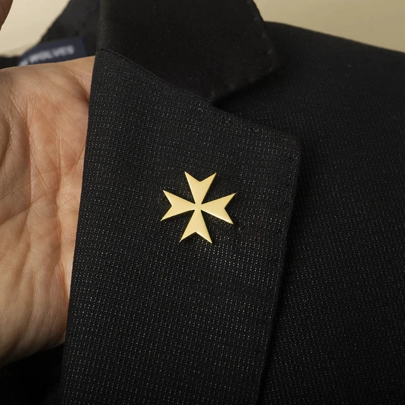 Broche para Terno Masculino Cruz de Malta Maximus