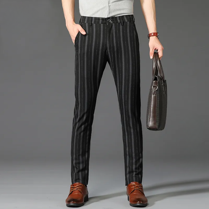 Calça Social Masculina Listrada Premium Maximus
