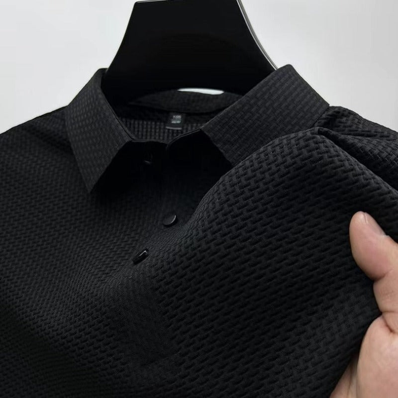 Camisa Polo Masculina Respirável Anti Suor