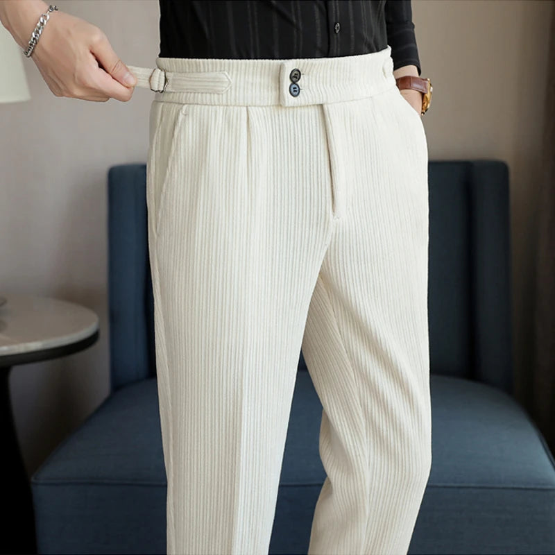 calça alfaiataria masculina canelada, calça social canelada, calça alfaiataria canelada, calça social masculina, calça masculina alfaiataria