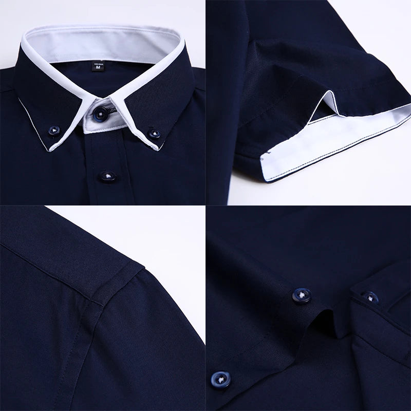 Camisa Social Masculina Manga Curta Maximus