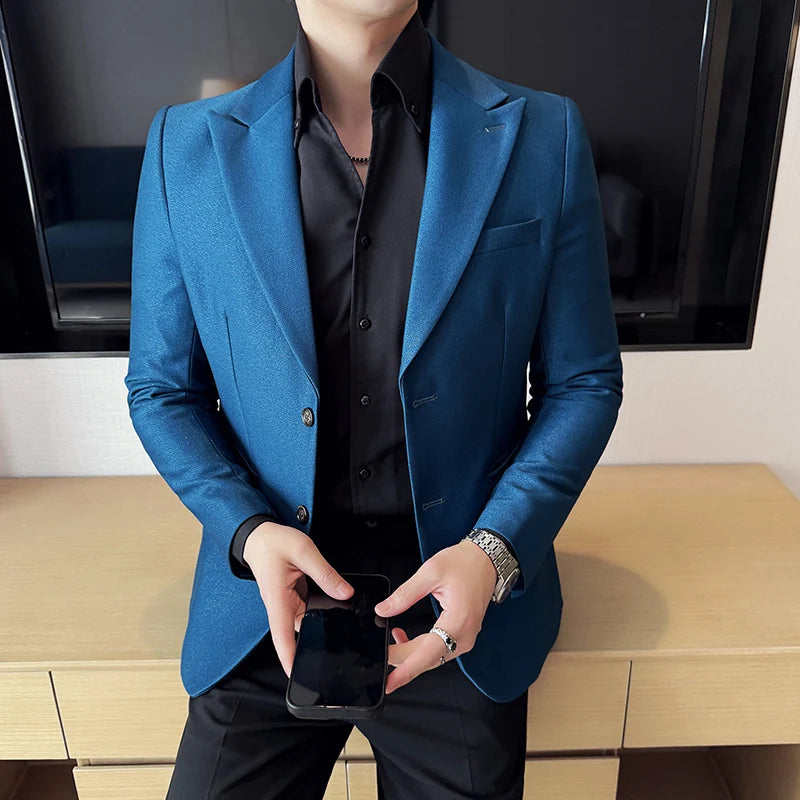 Blazer Slim Fit, Blazer Masculino Slim, Blazer Masculino Maximus, blazer masculino, blazer lapela peak, blazer