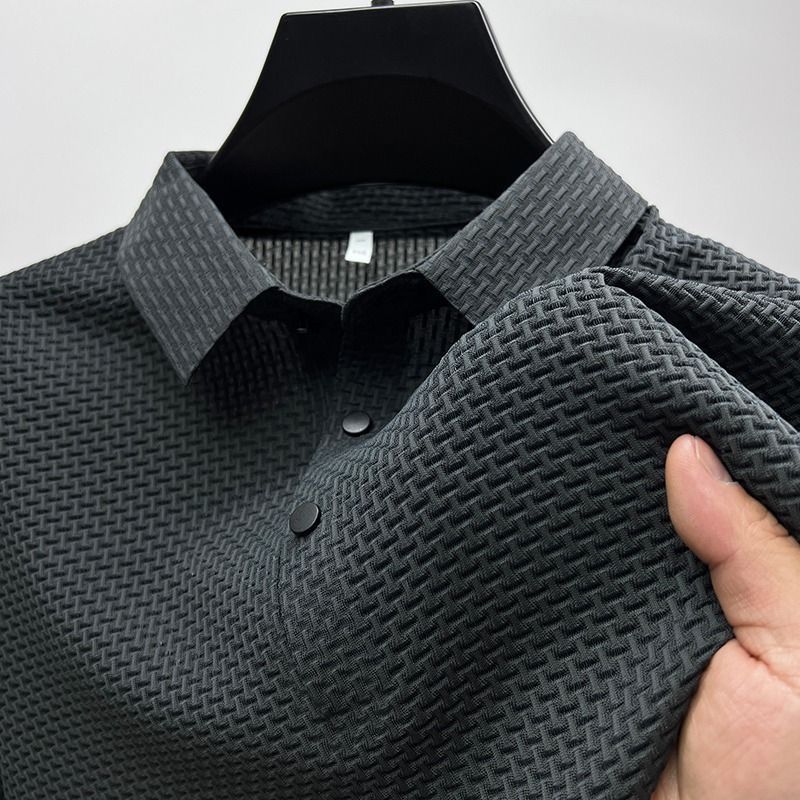 Camisa Polo Masculina Respirável Anti Suor