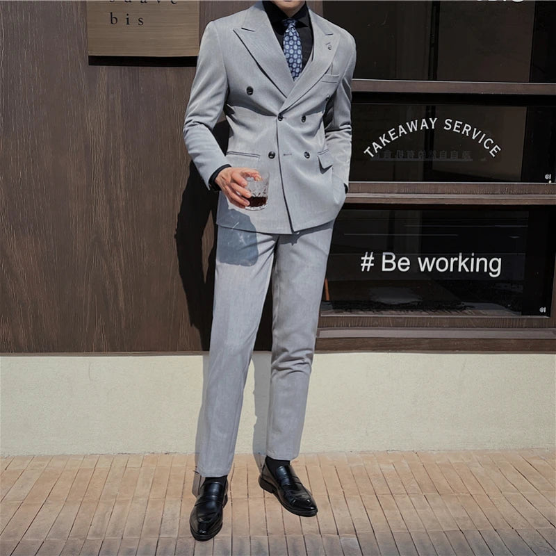 Terno Masculino Transpassado, Terno Masculino de Lapela Larga, Terno Masculino Completo, Terno Masculino Slim Fit