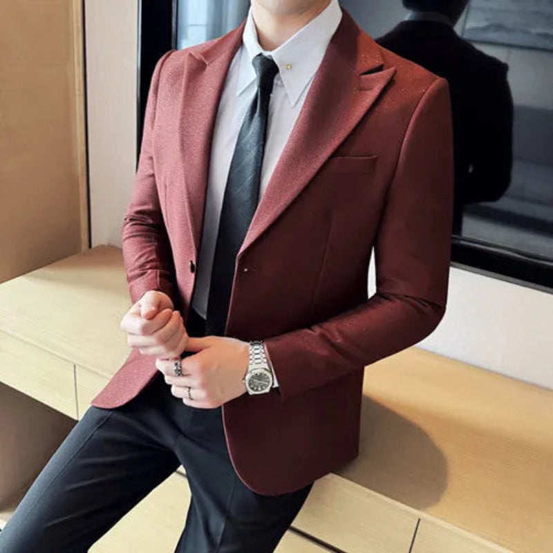 Blazer Slim Fit, Blazer Masculino Slim, Blazer Masculino Maximus, blazer masculino, blazer lapela peak, blazer
