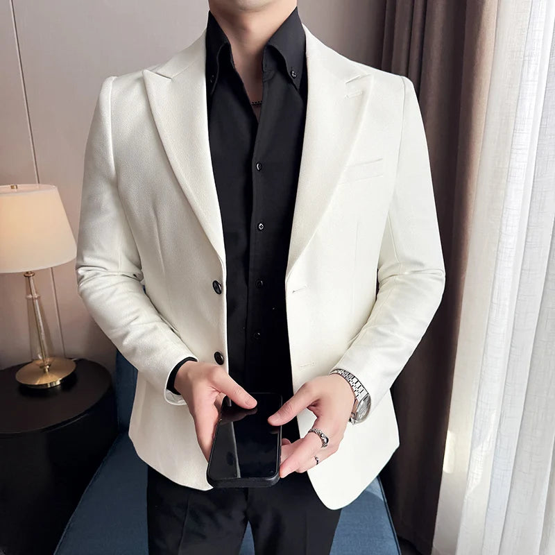 Blazer Slim Fit, Blazer Masculino Slim, Blazer Masculino Maximus, blazer masculino, blazer lapela peak, blazer