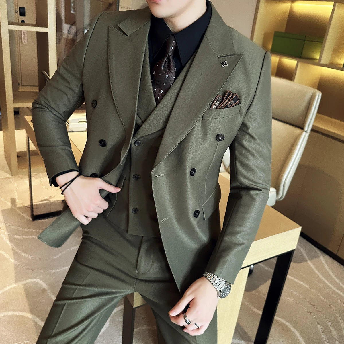 Terno Masculino Transpassado, Terno Masculino Moderno, Terno Masculino Slim Fit