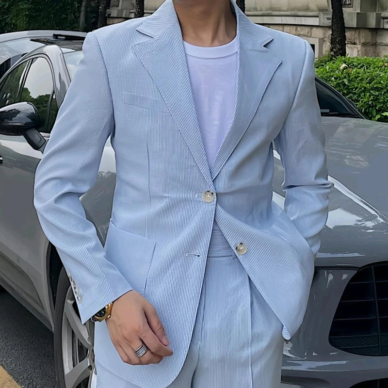 Blazer Masculino, Blazer Masculino Slim, Blazer Masculino Casual, Blazer Masculino Azul Claro, Blazer Slim Fit