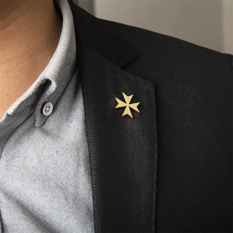 Broche para Terno Masculino Cruz de Malta Maximus