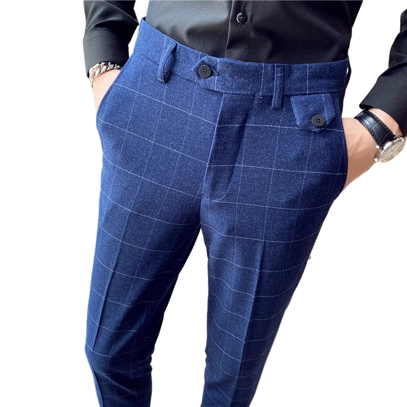 Calça Alfaiataria Masculina Xadrez Modern Maximus