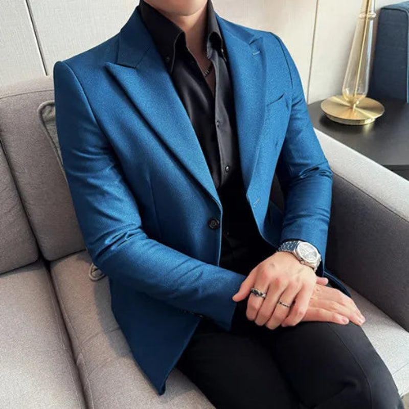 Blazer Slim Fit, Blazer Masculino Slim, Blazer Masculino Maximus, blazer masculino, blazer lapela peak, blazer