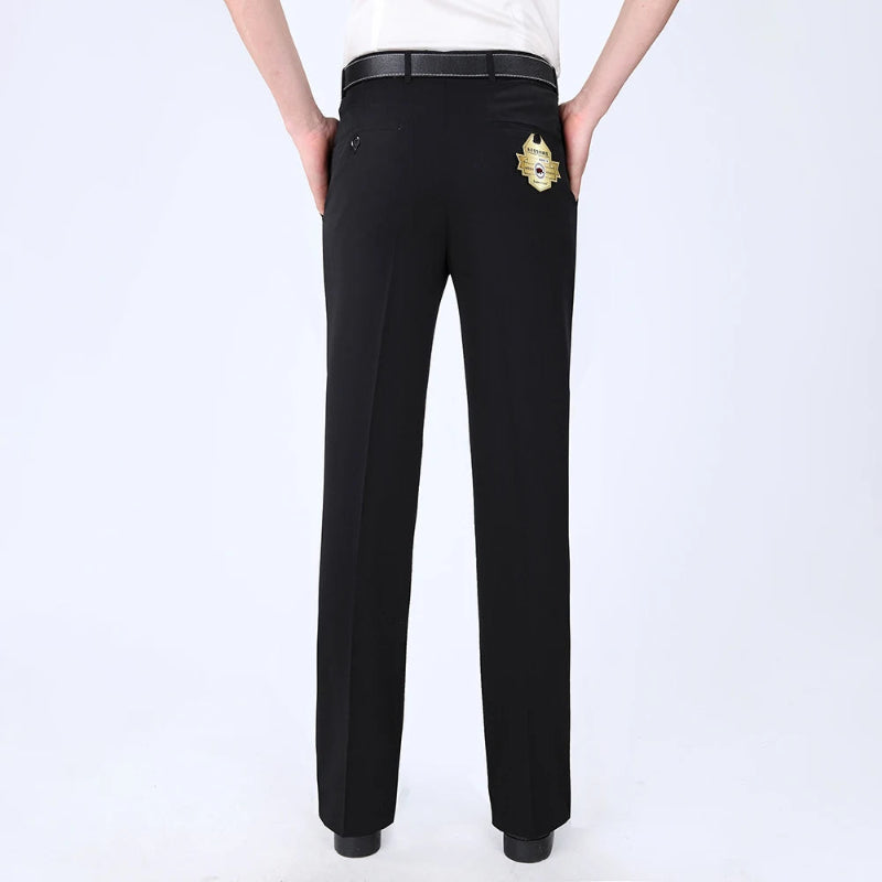calça social masculina seda, calça social clássica preta, calça social cinza escuro, calça social seda de amoreira, calça masculina escritório seda, calça social cinza masculina, calça alfaiataria clássica, calça social forro contraste