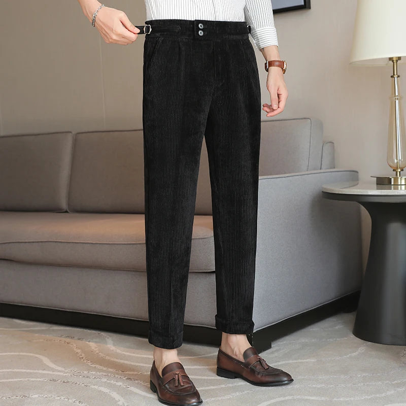 calça alfaiataria masculina canelada, calça social canelada, calça alfaiataria canelada, calça social masculina, calça masculina alfaiataria