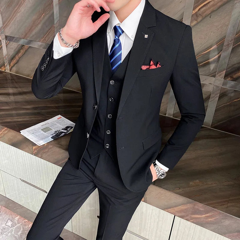 Terno Masculino Modern Maximus Paletó + Colete + Calça