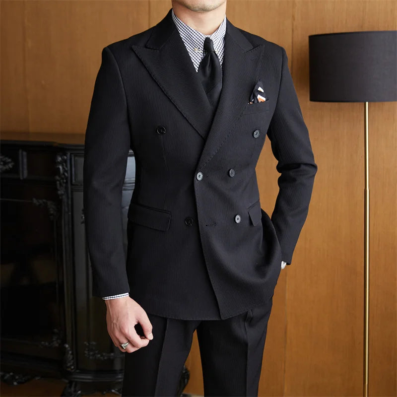 costume masculino transpassado canelado, costume 2 peças veludo cotelê masculino, costume masculino transpassado regular, conjunto masculino veludo cotelê, costume masculino canelado social