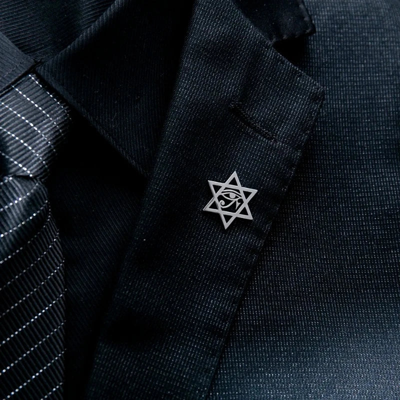 Broche para Terno Masculino Estrela de David Maximus