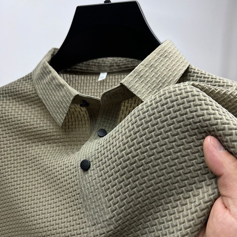 Camisa Polo Masculina Respirável Anti Suor