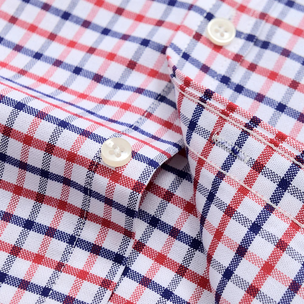 Camisa Social Masculina Xadrez Oxford Maximus