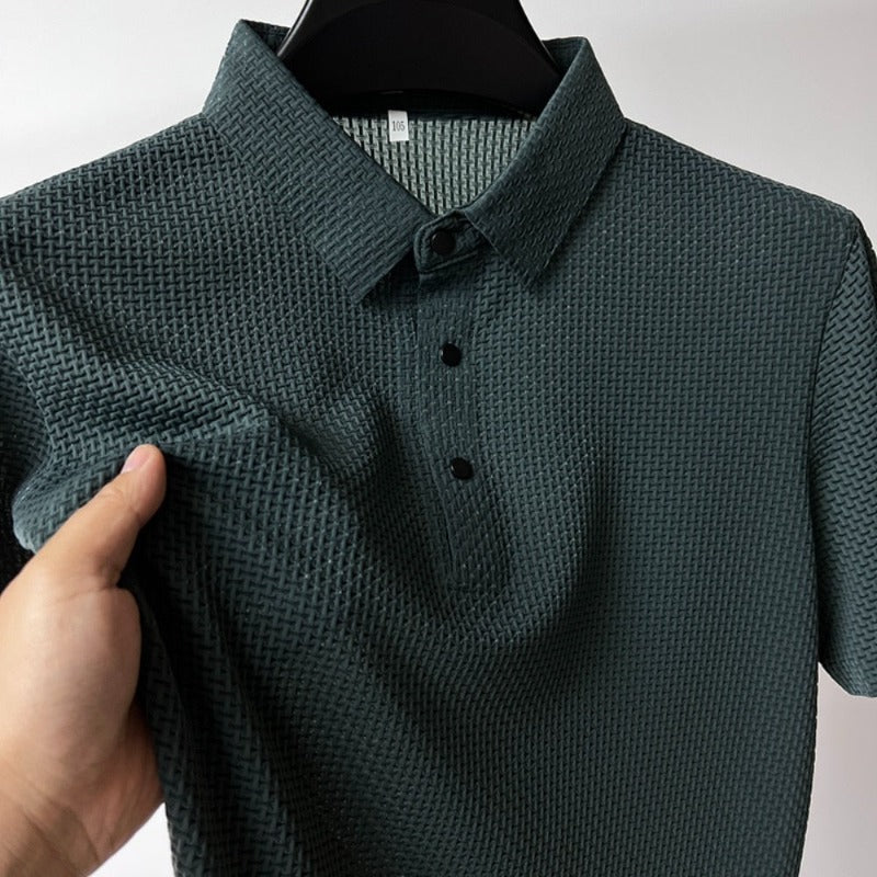 Camisa Polo Masculina Respirável Anti Suor