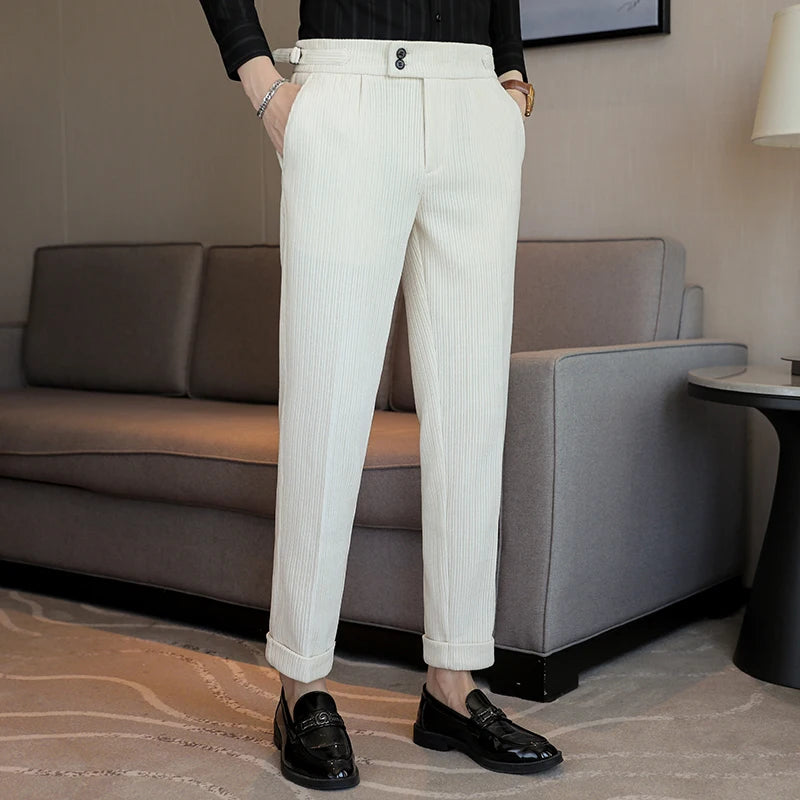calça alfaiataria masculina canelada, calça social canelada, calça alfaiataria canelada, calça social masculina, calça masculina alfaiataria