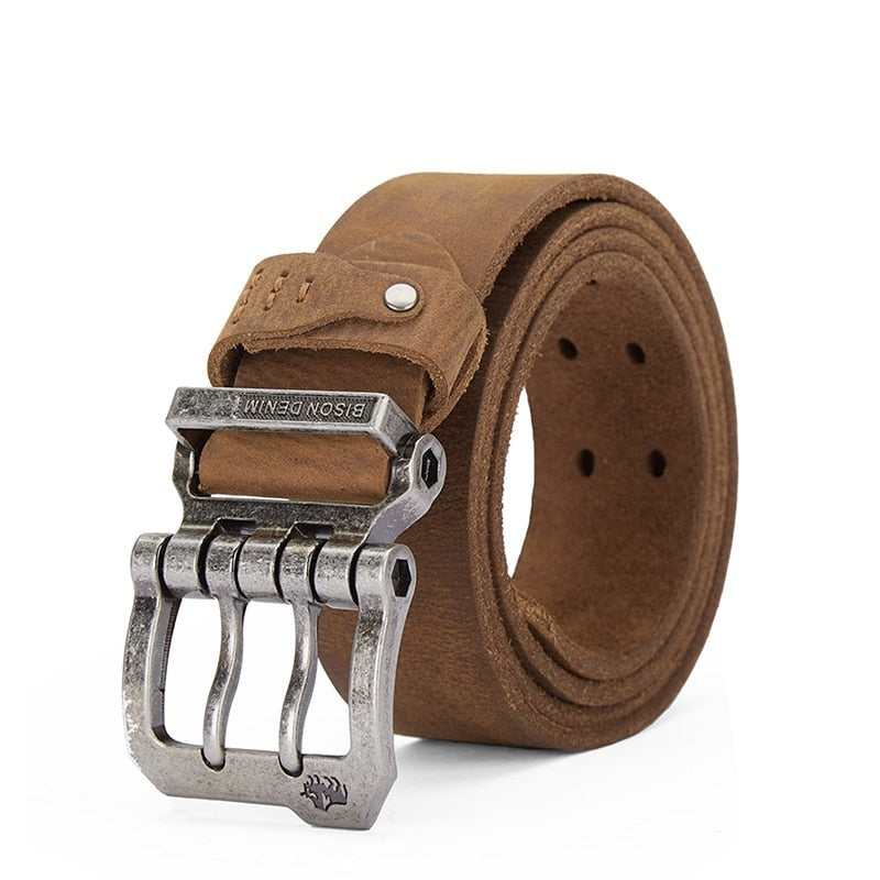 Cinto Masculino de Couro Bison Valentus