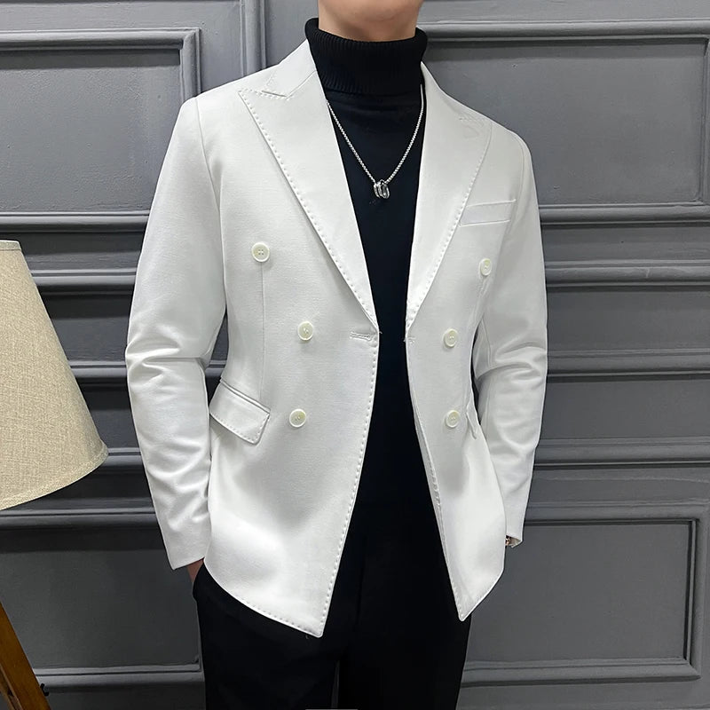 Blazer Masculino Transpassado, Blazer Transpassado Slim, Blazer Masculino Slim Transpassado