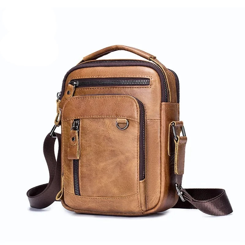 Bolsa Masculina de Couro Genuíno