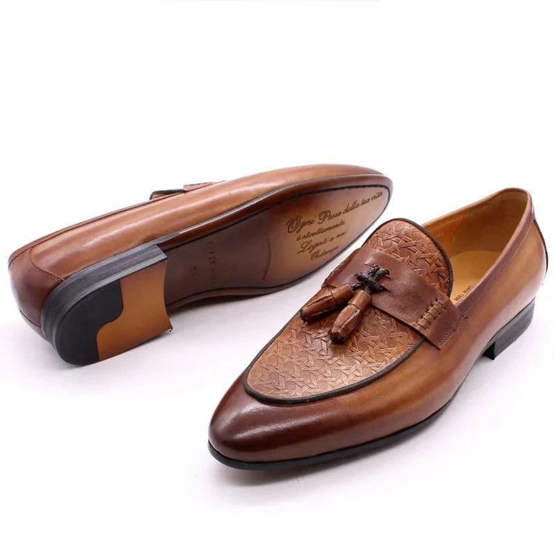 Mocassim de Couro, Mocassim Italiano, Mocassim Masculino Luxuoso de Couro Maximus