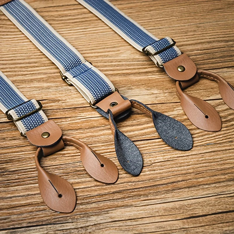 suspensório masculino, suspensório azul, suspensório retrô, acessórios masculinos sociais, suspensório para terno