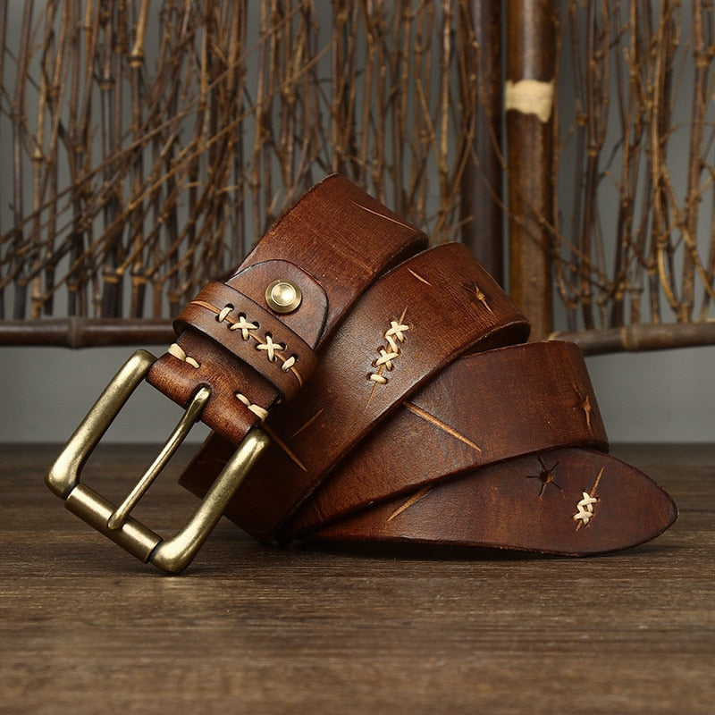 Cinto Masculino de Couro Genuíno Classic Valentus
