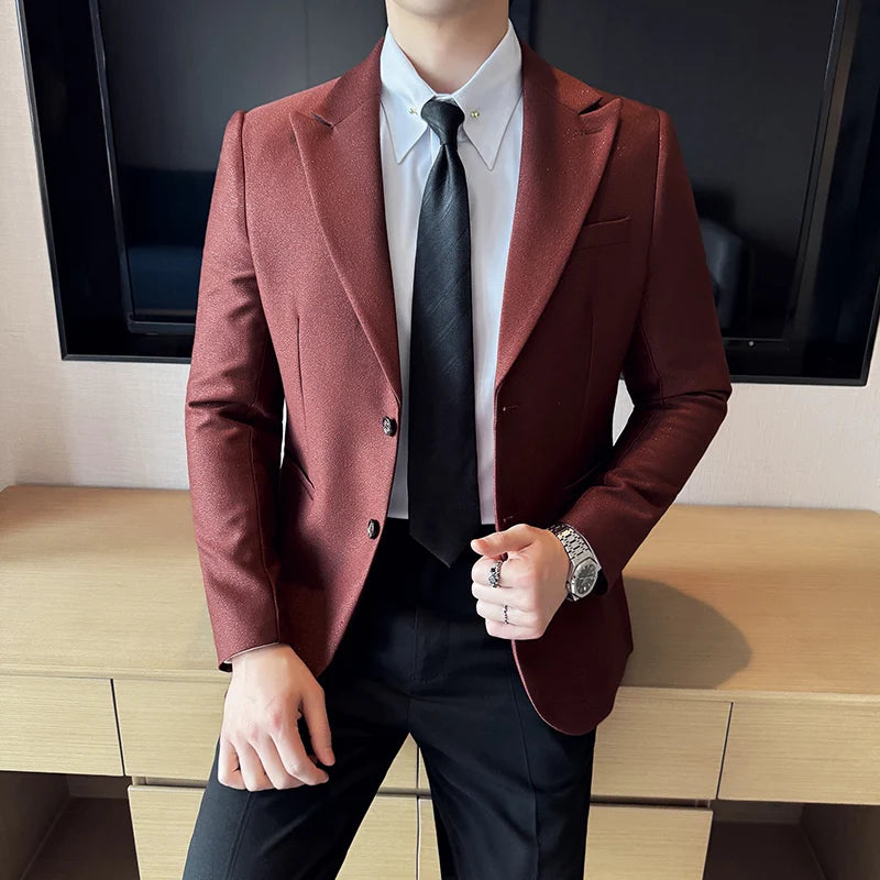Blazer Slim Fit, Blazer Masculino Slim, Blazer Masculino Maximus, blazer masculino, blazer lapela peak, blazer