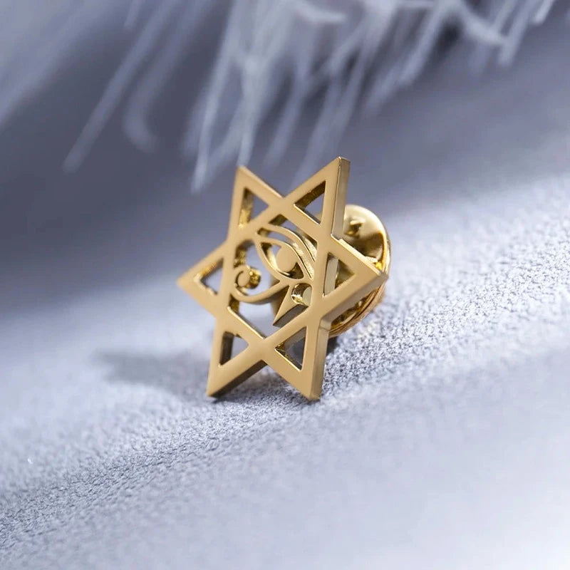 Broche para Terno Masculino Estrela de David Maximus