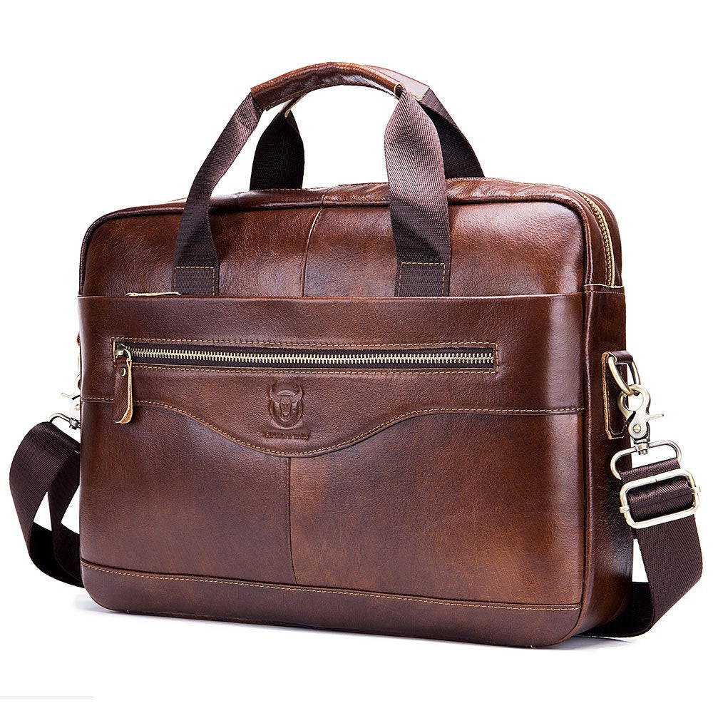 Bolsa de Couro Masculina para Notebook