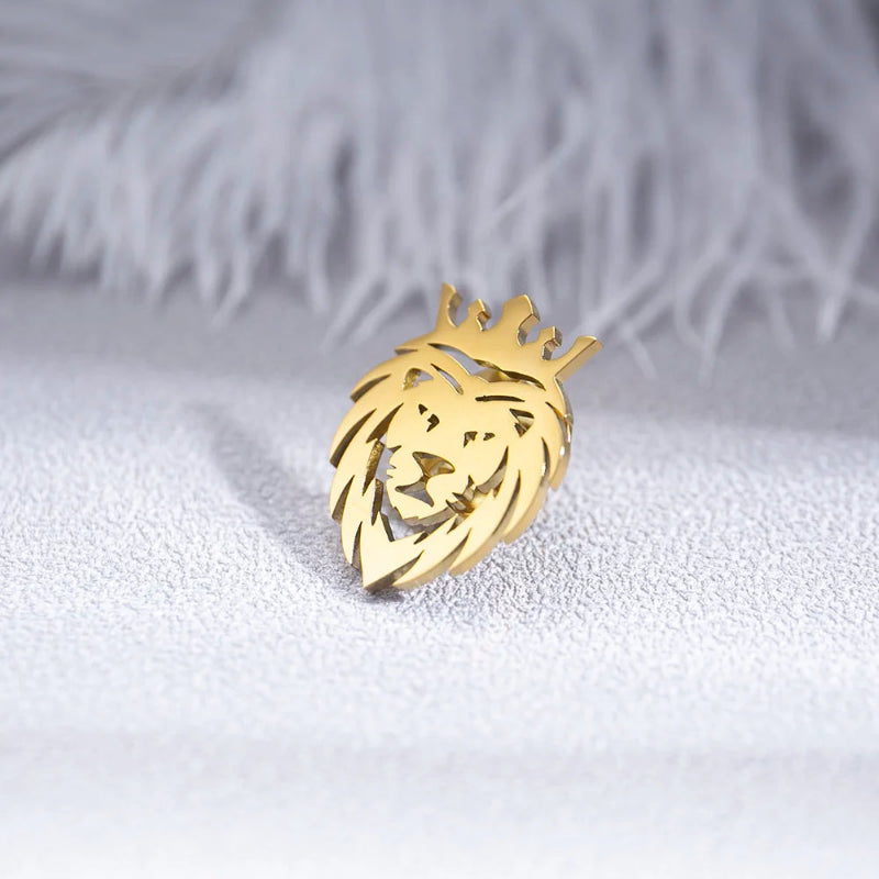Broche, broche para terno, broche masculino, broche para terno masculino, broche de leão, broche de leão com coroa