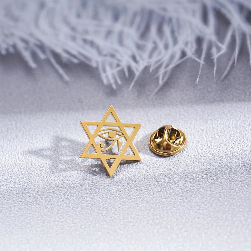 Broche para Terno Masculino Estrela de David Maximus