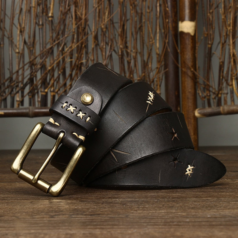 Cinto Masculino de Couro Genuíno Classic Valentus