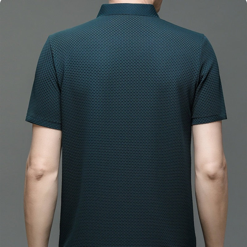 Camisa Polo Masculina Respirável Anti Suor