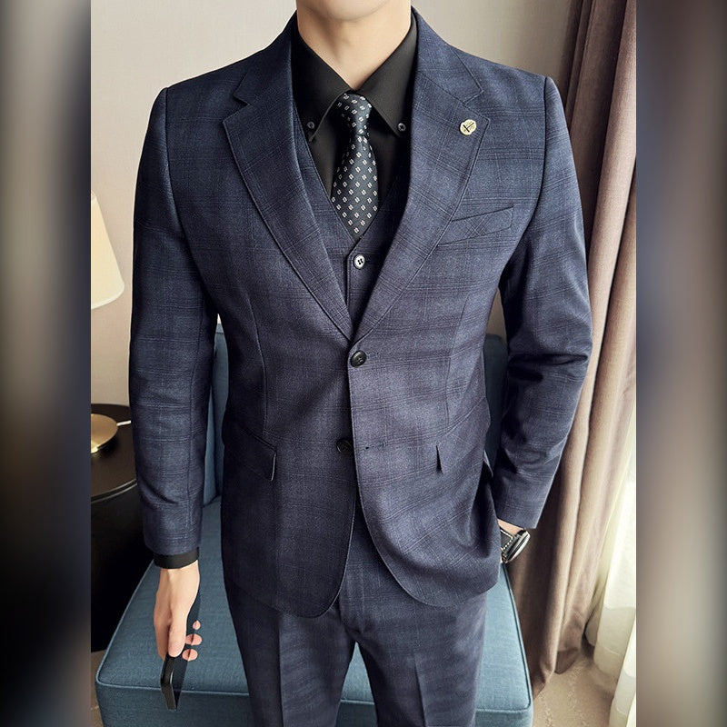 Terno Masculino Slim Xadrez Tom sobre Tom Maximus com colete