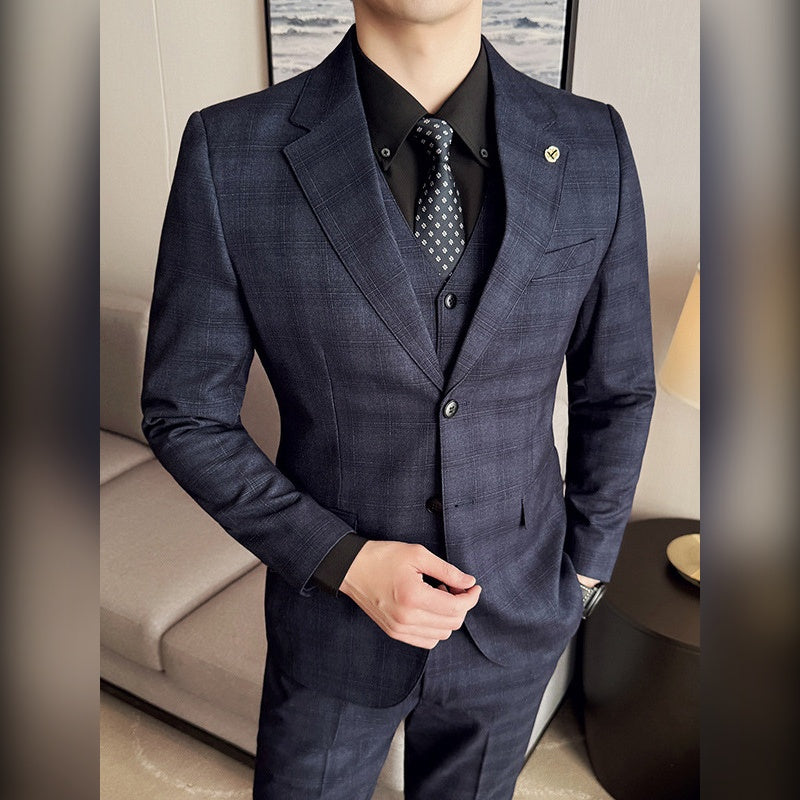 Terno Masculino Slim Xadrez Tom sobre Tom Maximus com colete