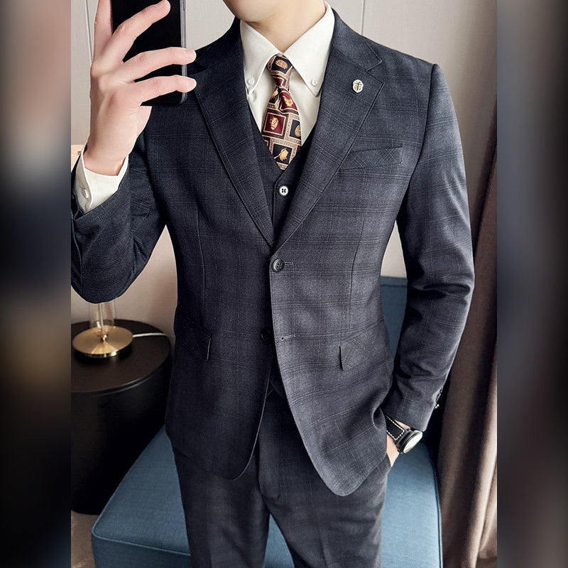 Terno Masculino Slim Xadrez Tom sobre Tom Maximus com colete