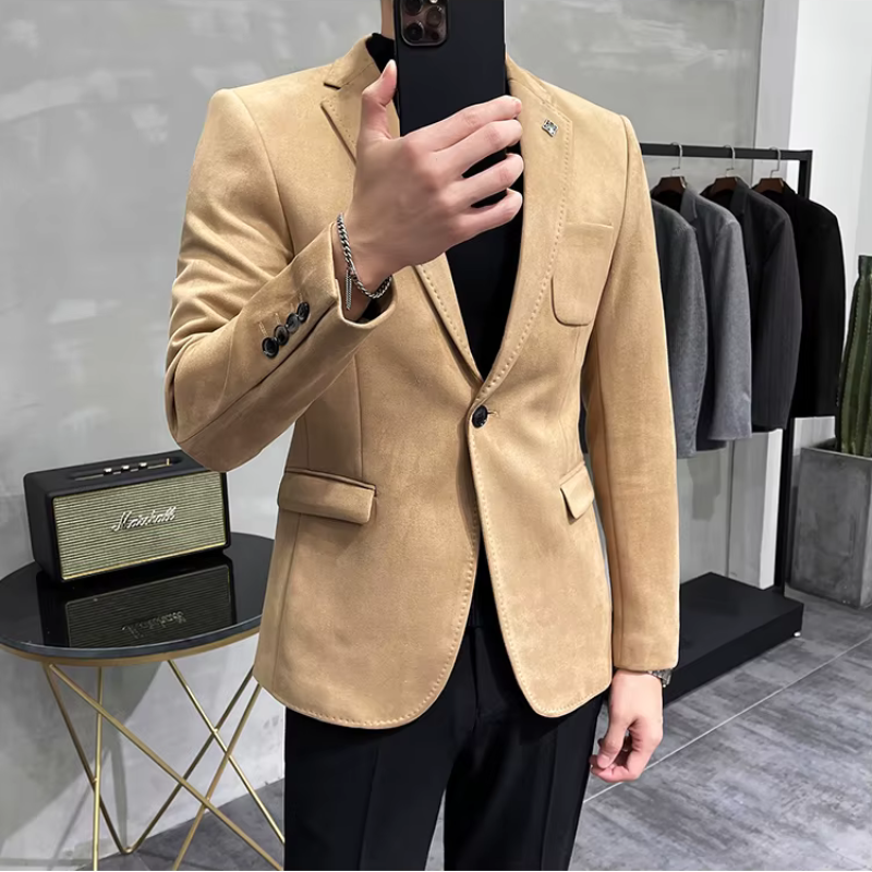 blazer masculino, blazer masculino aveludado, blazer aveludado, blazer de camurça, blazer masculino de camurça, blazer