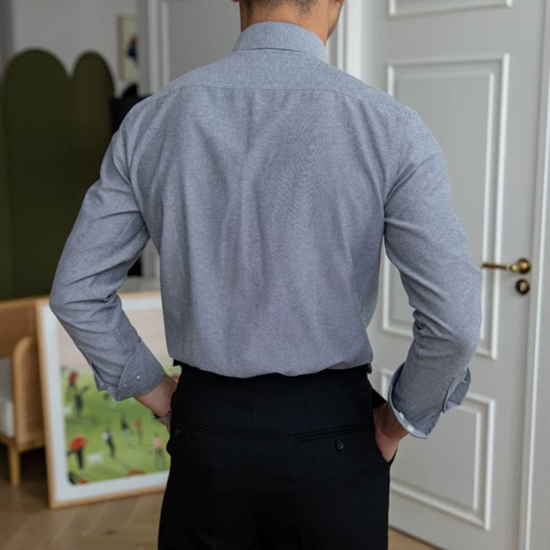 Camisa Social Masculina Colarinho Botão Maximus