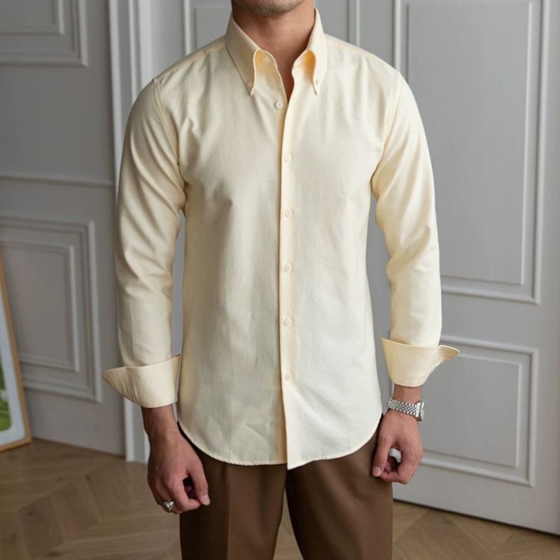 Camisa Social Masculina Colarinho Botão Maximus